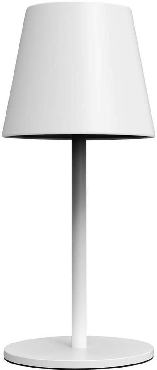 m-e modern-electronics LUNA-80 W 41434 Tafellamp met accu LED LED vast ingebouwd 3 W Wit