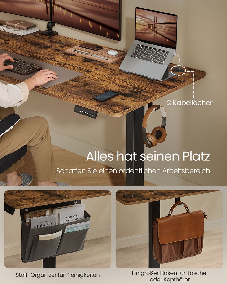 null Bureau 180x80 cm Elektrisch Verstelbaar - afbeelding 5