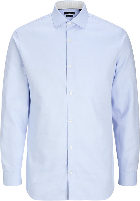 Jack & Jones Overhemd Jprblaparker Detail L/s Shirt Noos 12260641 Faded Denim/slim Fit Mannen Maat - L