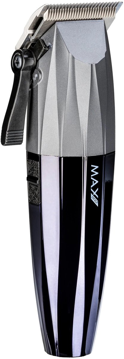 Max Pro Fade Clipper - Tondeuse Draadloos - Haartrimmer - Baardtrimmer - Zwart - Voor Alle Haartypen - Inclusief Reinigingsborstel