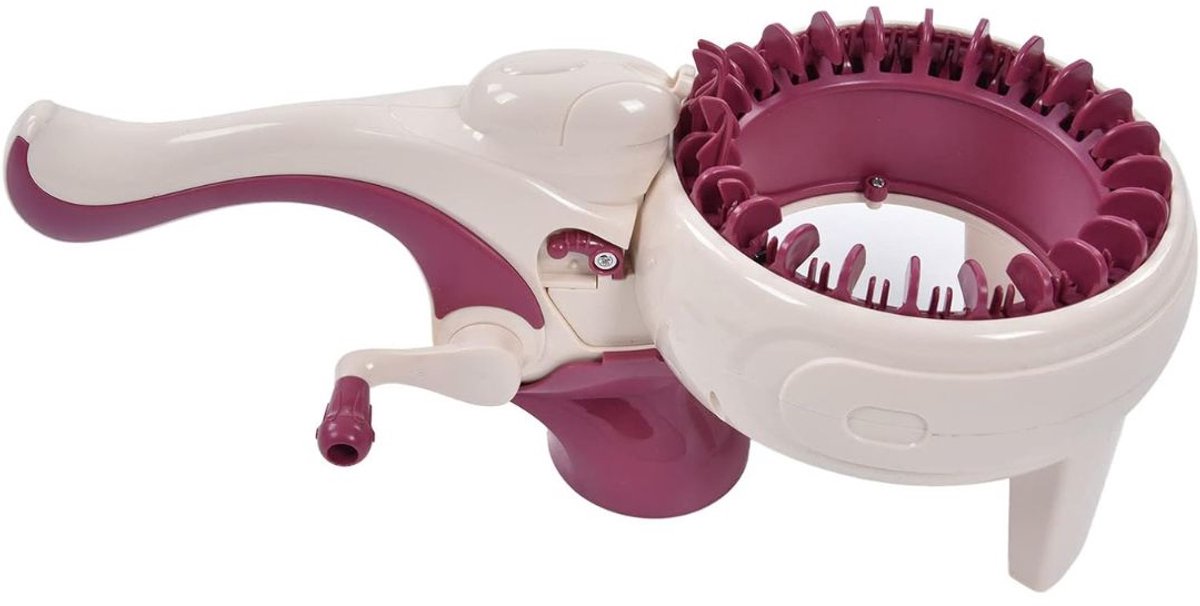 CRLYN® Punnikmolen Volwassenen - Breimolen - Punniken voor Kinderen - Beige en Rood