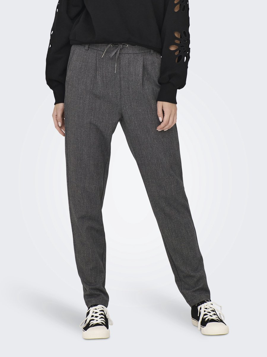 Only Broek Onlpoptrash-elise Easy Melange Pant 15309862 Dark Navy Melange Dames Maat - W32 X L34