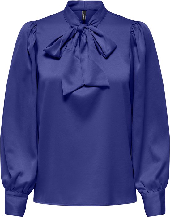 ONLY ONLJANE LIFE L/S BOW TOP PTM Dames Top - Clematis Blue