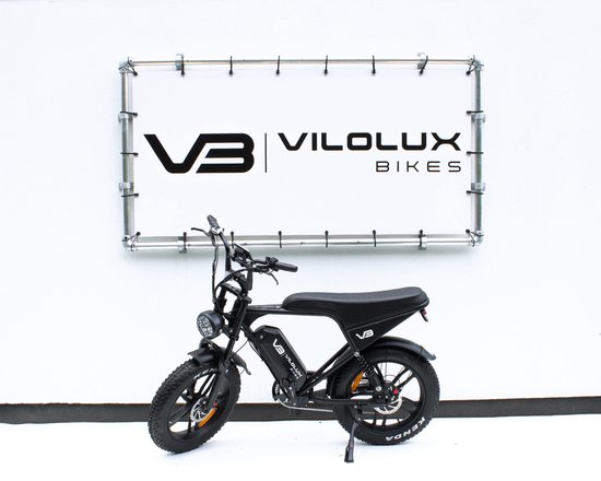 Vilolux® Fatbike electrisch - Fatbike V8 - Fatbike V8 PRO - 2025 Model - Legaal - Rijklaar - Niet opvoerbare fatbikes - 2 Jaar garantie - Telefoontasje - Hydraulische remmen - Alarm - Full Colour Display - Zwart van Merkloos — afbeelding 4