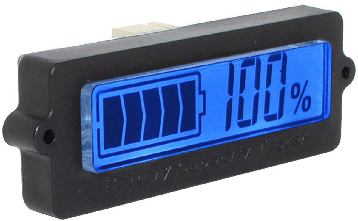 Digitale batterijcapaciteit tester voor loodzuur en lithiumbatterijen met LCD-scherm