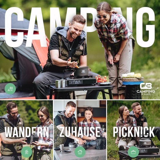Campingserviesset voor 2 personen, outdoor survival kookset van Camp — afbeelding 2