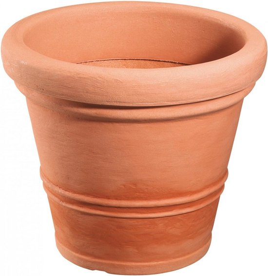 MSV kleine pedaalemmer - kunststof - terracotta - 3L - 15 x 27 cm - Badkamer/toilet | Fun en Feest