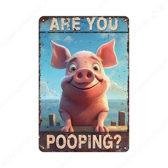 Donkey Mule Bathroom Wall Art | Donkey With Plunger | Donkey Lovers Gift Print | Kids Bathroom Décor, Potty Chaos, Housewarming #X519