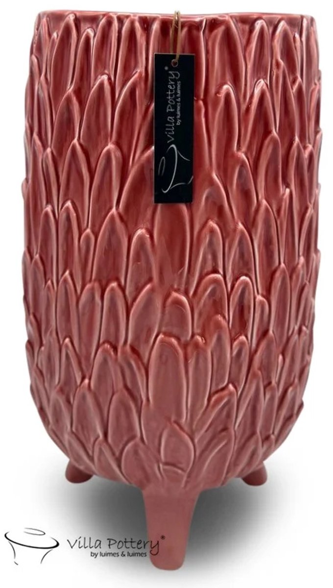 Villa Pottery Vivat vaas Roze 22x26