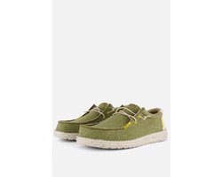 HEYDUDE Wally Coastline Jute Instappers groen - Maat 44