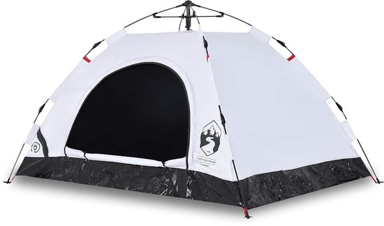 vidaXL - Tent - 2-persoons - snelontgrendeling - verduisterende - stof - wit