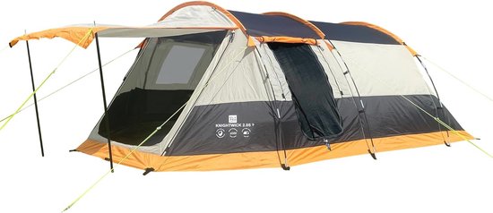 Tunneltent voor 3 personen met 5000mm waterdichtheid en UV-bescherming - Ideaal voor festivals en weekendtrips