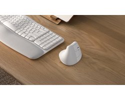 Logitech Lift - Verticale ergonomische muis - Rechtshandig - Wit