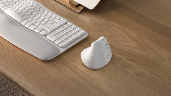 Logitech Lift - Verticale ergonomische muis - Rechtshandig - Wit