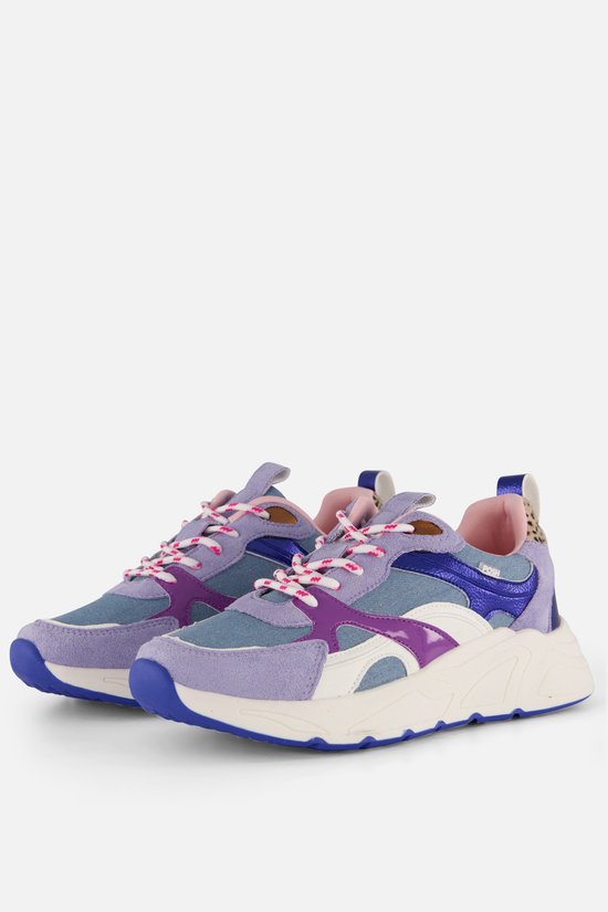 POSH by Poelman Sneakers paars Textiel - Dames - Maat 38