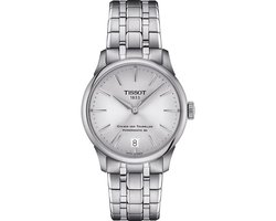 Tissot T-Classic Chemin des Tourelles Powermatic 80 T1392071103100 Horloge - Staal - Zilverkleurig - Ø 34 mm