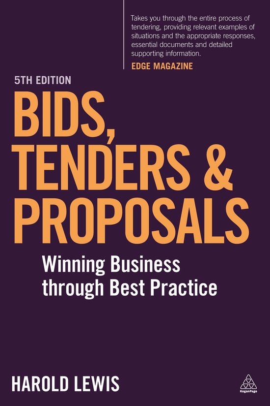 Bids Tenders & Proposals 5Th Ed - cover