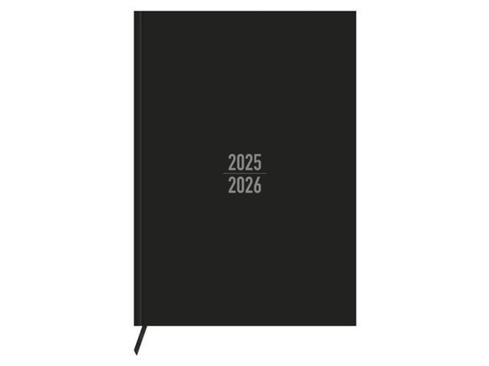 Kangaro agenda 2025/2026 - formaat A4 - zwart - met leeslint - K-23908