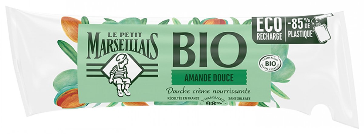 Le Petit Marseillais Voedende Douchecrème Biologisch Zoete Amandel Navulling 250 ml