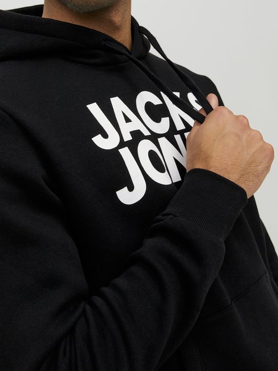 JACK & JONES Sweat à Capuche Homme JJECORP NOOS – Logo Brodé, Coton Doux Et Confortable
