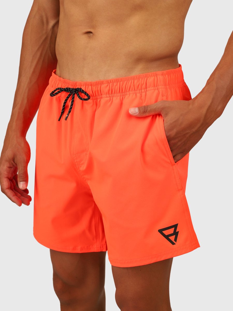 Brunotti Bru - conic Zwembroek Heren - Zwemshort met 4 - Way Stretch - Neon Orange — afbeelding 2