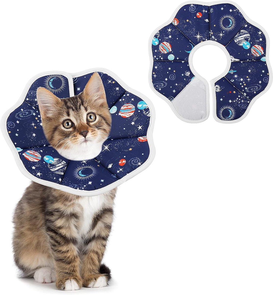 Ibenzoa® Zachte Herstelkraag voor Katten en Kleine Honden - Comfort en Bescherming na Verwonding of Operatie