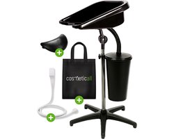 Mobiele Wastafel - Met Watertank, Handdouche, Neksteun, Reistas - Wasbak Ambulante Kapper - Haarwasbak - Kapperswasbak - Salon Wastafel - Model Pro Complete