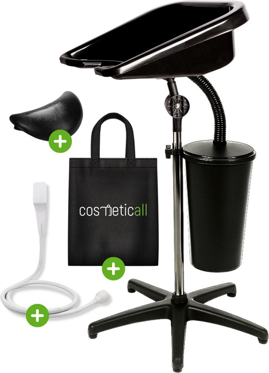 Mobiele Wastafel - Met Watertank, Handdouche, Neksteun, Reistas - Wasbak Ambulante Kapper - Haarwasbak - Kapperswasbak - Salon Wastafel - Model Pro Complete