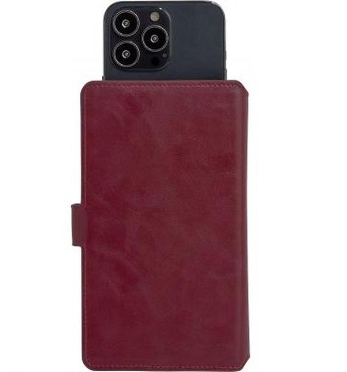 Bigben Connected, Foliohoes Foliotas met kaarthouder en sluitlip, Rood