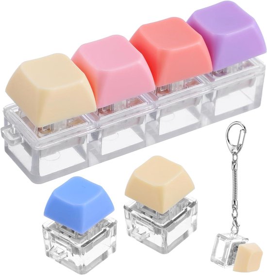 Lot De 3 Jouets Fidget Clavier Décompression - Porte-Clés Anti-Stress Lot De 3 Jouets Fidget Clavier Décompression - Porte-Clés Anti-Stress