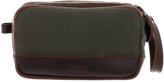 BUCKLE & SEAM trousse de toilette Bruno Washbag STR Green / Blu vert foncé