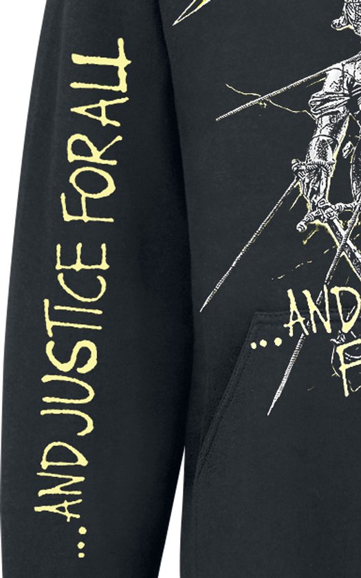 Sweat à capuche/pull Metallica - S- And Justice For All Tracks Zwart