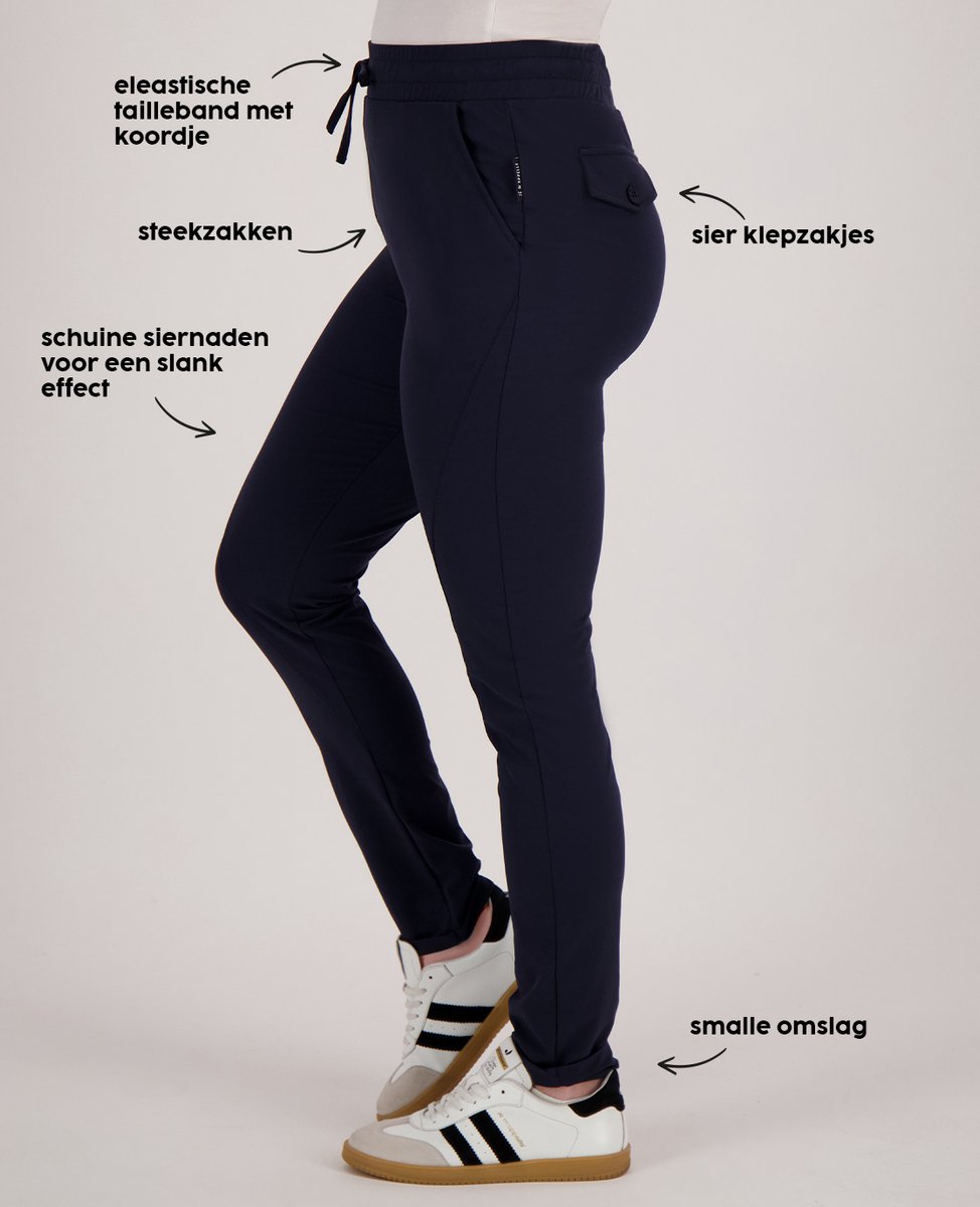 Broek Blauw van Je m'appelle - Travelstof- Maat XS op Prijzenvolger.com