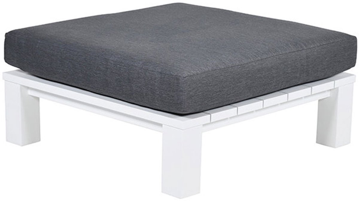 Garden Impressions Plaza Lounge Tuintafel 100x100xh30 Cm Mat Wit