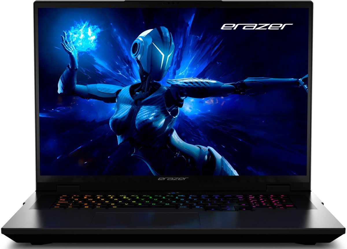 ERAZER Beast 18 X1 - High-End Gaming Laptop - Intel� Core� Ultra 9 Processor 275HX - 18" QHD+ scherm 100% sRGB met 240 Hz NVIDIA GeForce RTX 5080 - 2 TB PCIe SSD - 32 GB RAM BE