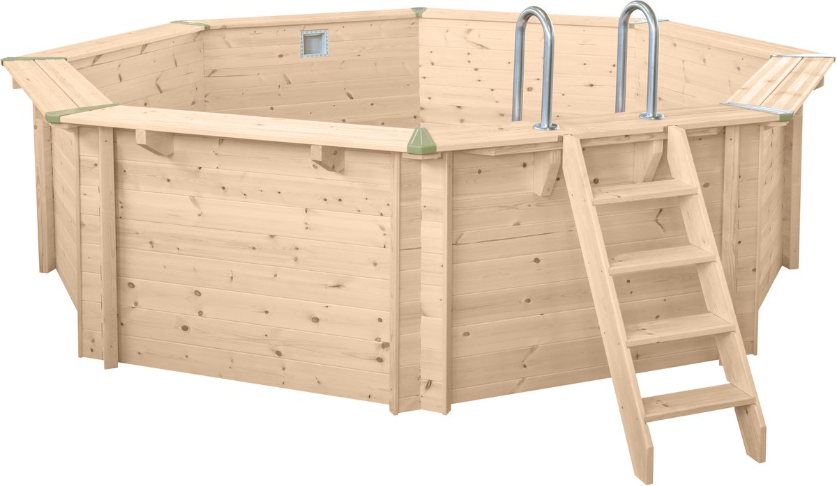 Interline Houten zwembad Bali - Ø 655 cm