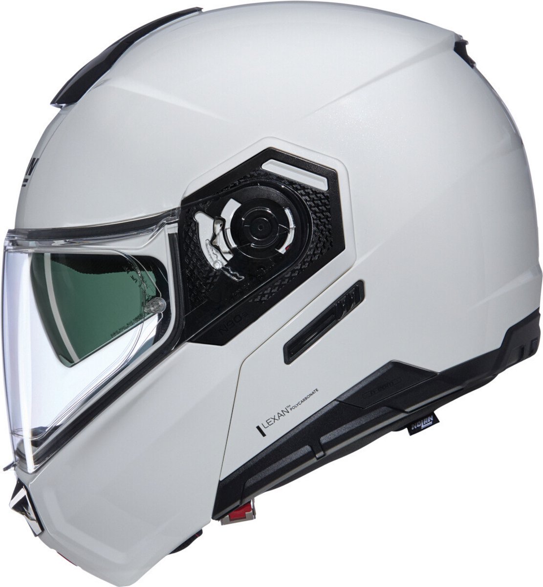 Nolan N90-3 06 Classico 305 Wit Metal Systeemhelm - Helm