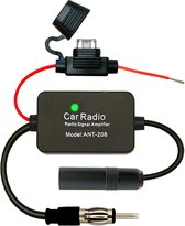 Universele Antenne Radio Signaalversterker - FM/AM - 85-112MHz - 25dB - 34cm - ANT-208 - Zwart