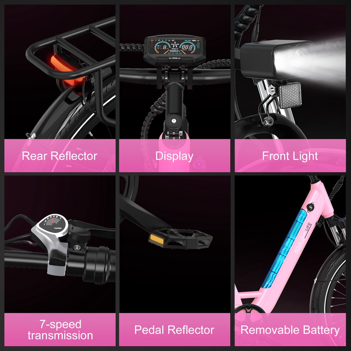 RCB 27.5" Elektrische Stadsfiets Dames thumbnail 4