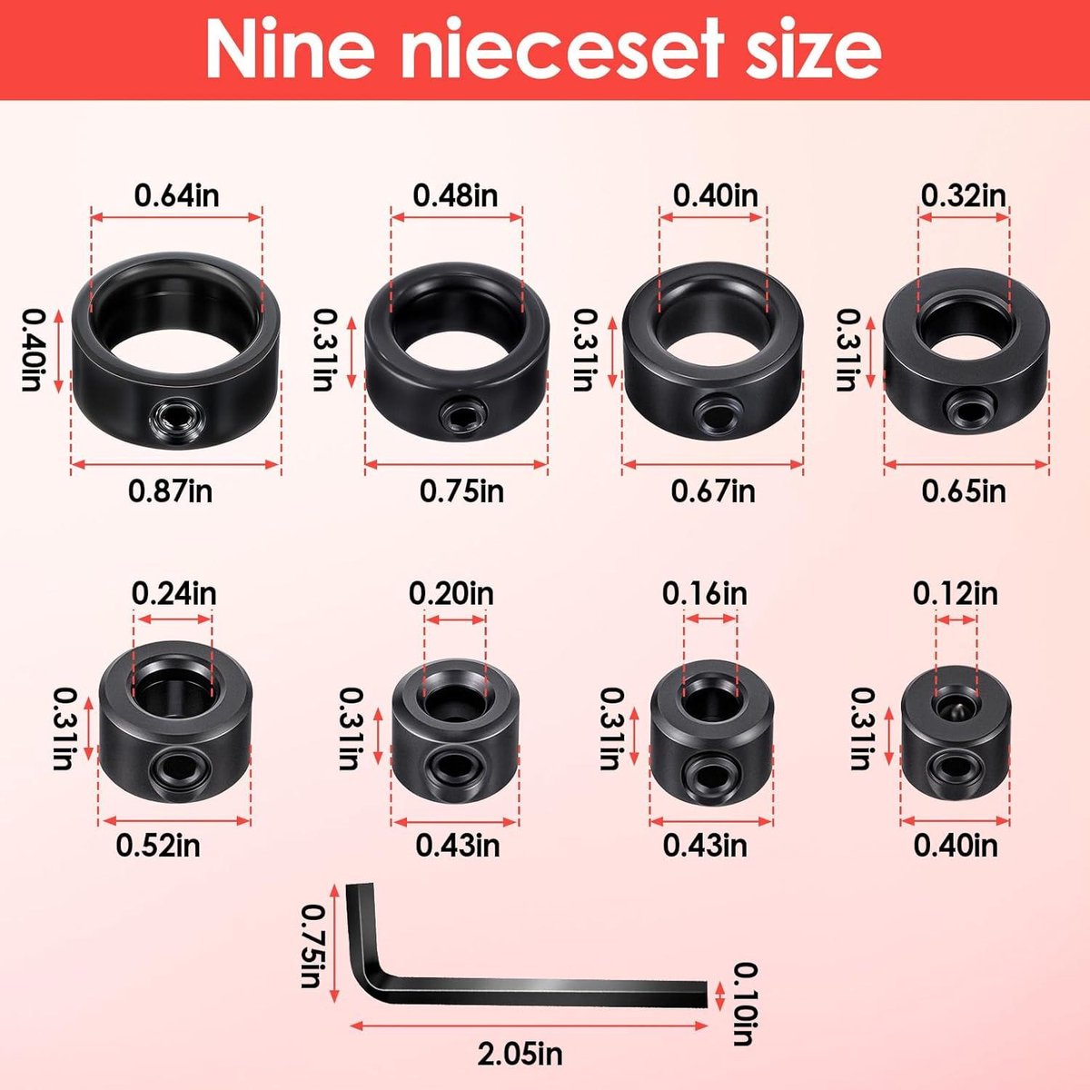 Stanley Diepteaanslagset - STA66384-QZ - 6-8-10mm - 3 stuks