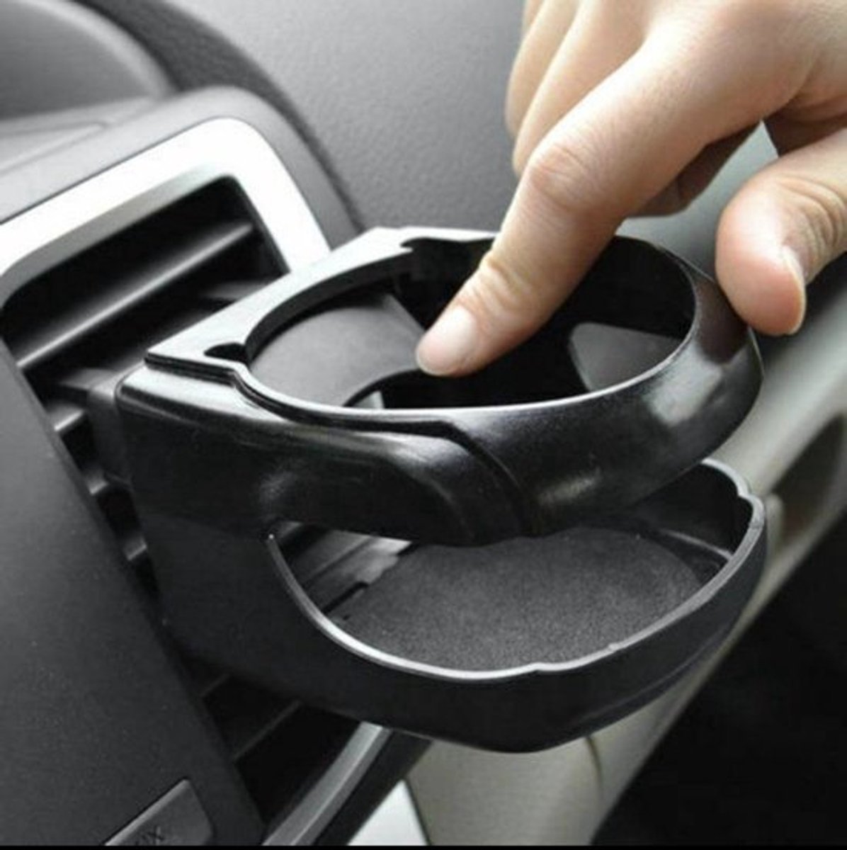 Koffie houder-Universele Zwarte Bekerhouder Auto | Blikjeshouder Ventilatierooster | Auto Drankhouder | Car Can Holder / Frisdrank houder voor voertuig