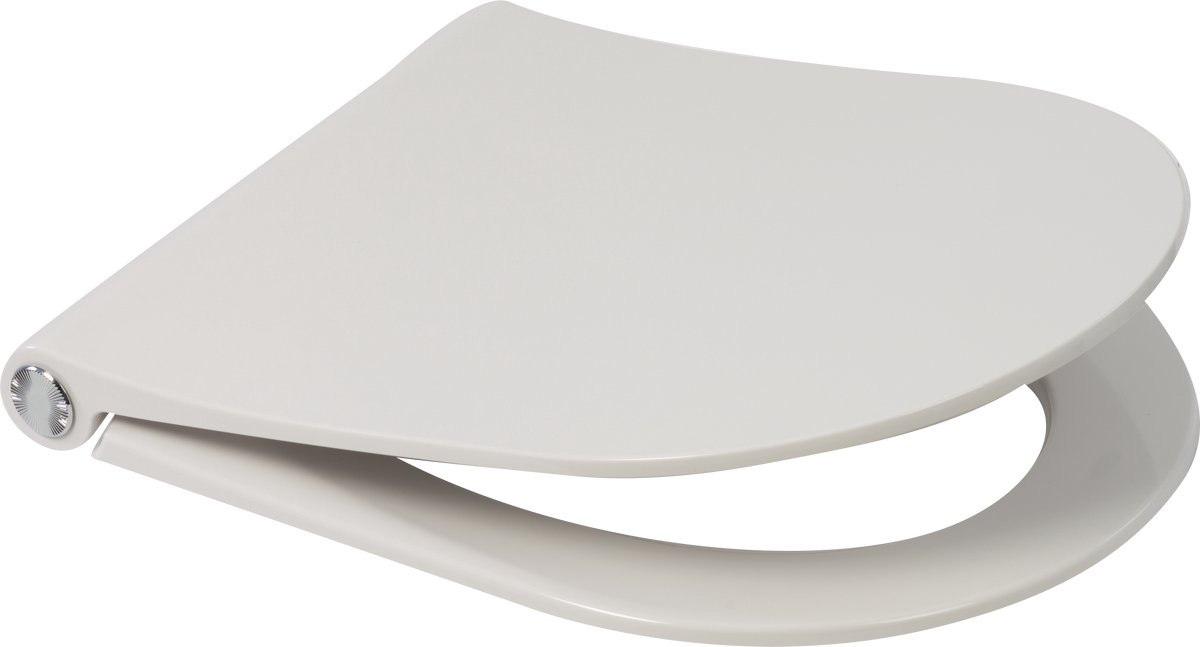 Plieger Kansas Sway Compact D2 Toiletbril (By Pressalit) - D-Vorm WC Bril - Duroplast - Wit - Met Deksel - Softclose - Quick Release - Geschikt voor Villeroy en Bocch O.Novo