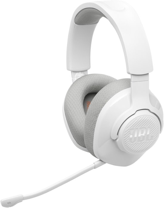 JBL Quantum 360 - Wireless Draadloze over-ear gaming-headset - met surround sound en afneembare microfoon - Wit