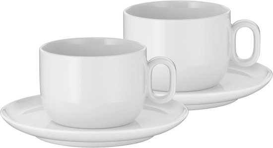 WMF - Set van 2 witte BARISTA espresso kop en schotel WMF - Set van 2 witte BARISTA espresso kop en schotel