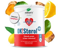 Nature's Finest OK!Sterol Forte – Cholesterol verlagend supplement met Lipophytol® plant sterolen, curcumine & artisjok – Ondersteunt hartgezondheid & normale bloedvetten – 120 g poeder voor 20 dagen