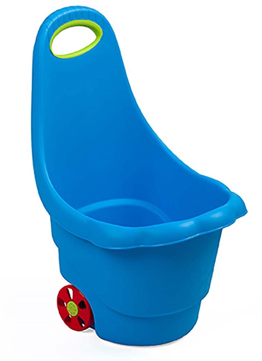 BAYO Daisy speelgoedkruiwagen 35x42x60 cm blauw - Kinderkruiwagen