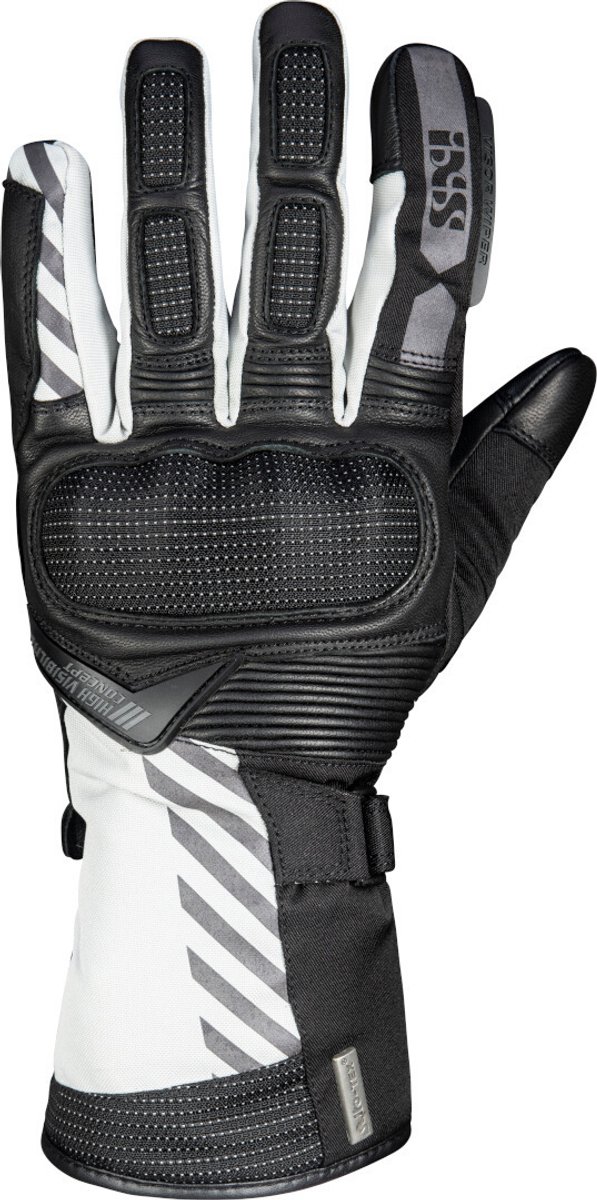 IXS Glasgow-ST 2.0 Zwart Grijs Handschoenen - Handschoen