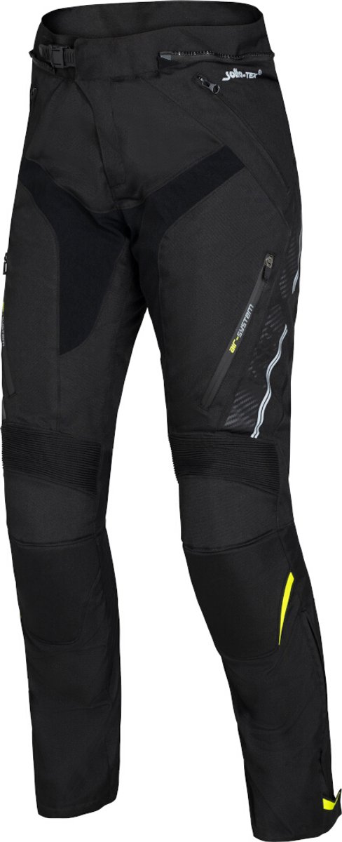 IXS Black Panther-ST Zwarte Textiel Motorbroek - Broek