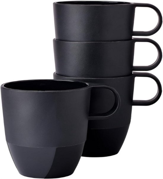 Salt & Pepper Koffiekopjes / Senseokopjes Flow Roze 180 ml 4 stuks