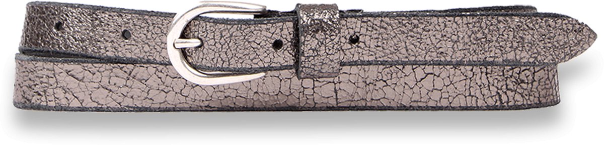 Legend Dames - Leren riem - Zilver - 80cm